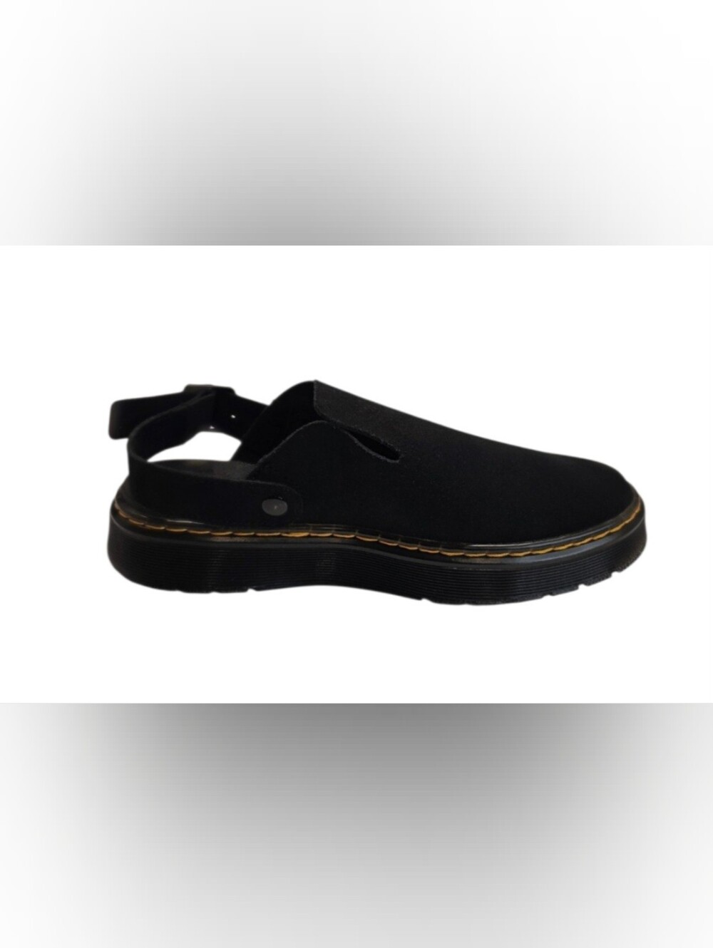 New Dr. Marten Carlson Suede Slingback Mules Black Women's Size 8 & 9 - Picture 5 of 12